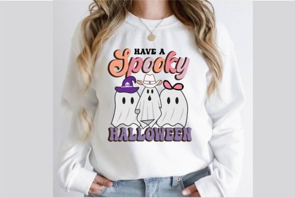 Have a Spooky Halloween Retro Design