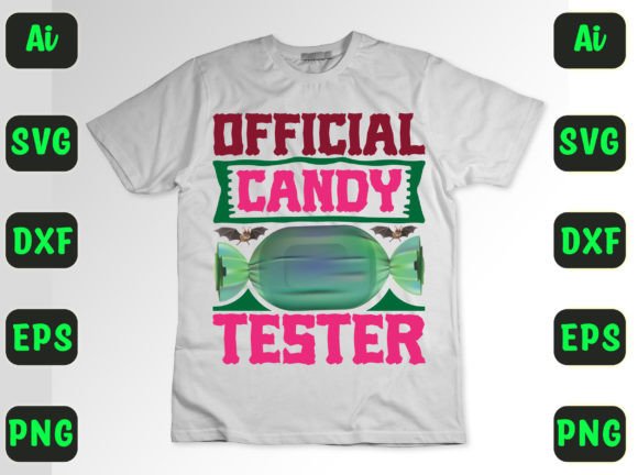 Official Candy Tester 63 Graphics and T-Shirt Designs