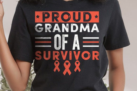 Proud Grandma of a Survivor Graphics and T-Shirt Designs