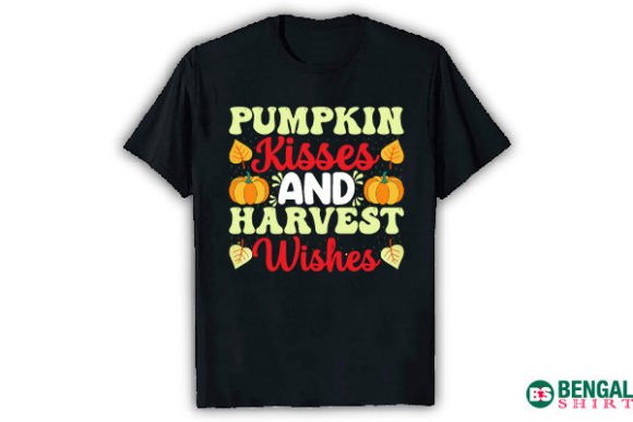Pumpkin Kisses and Harvest Wishes: Graphics for T-Shirt Designs