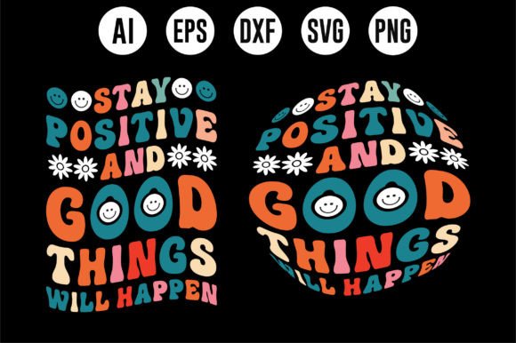 Retro, Wavy, Groovy Typography T-Shirt Graphics